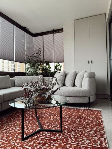 Ersin Doğan`ın Tercihi Kiremit / Yanık Turuncu Renkli Garden Kilim