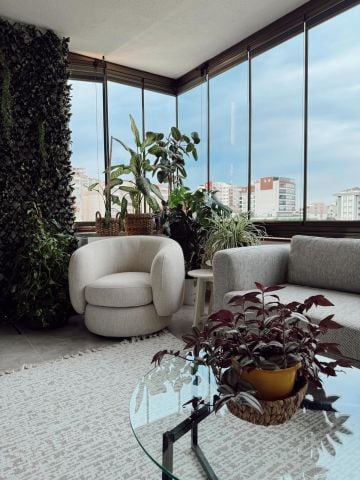 Ersin Doğan`ın Tercihi Krem Renge Renk Garden Kilim