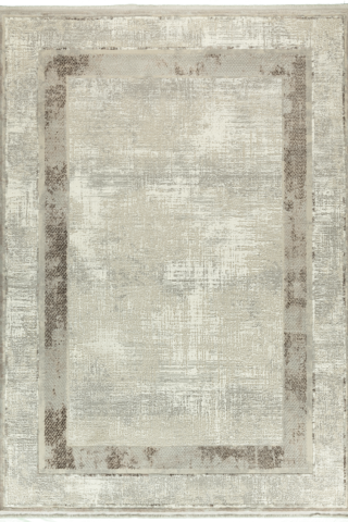 Sütlü Kahve Çerçeveli Rumeli Halı