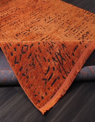 Turuncu Renkli Etro Dokuma Kilim