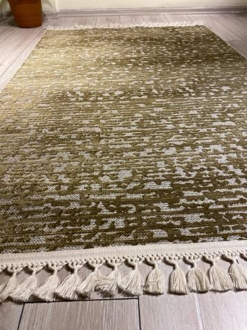 Haki Renkli Dağınık Desen Garden Kilim