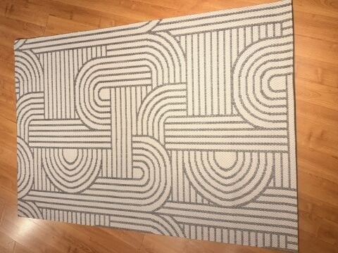 Gri Renkli Desenli Europa Sisal