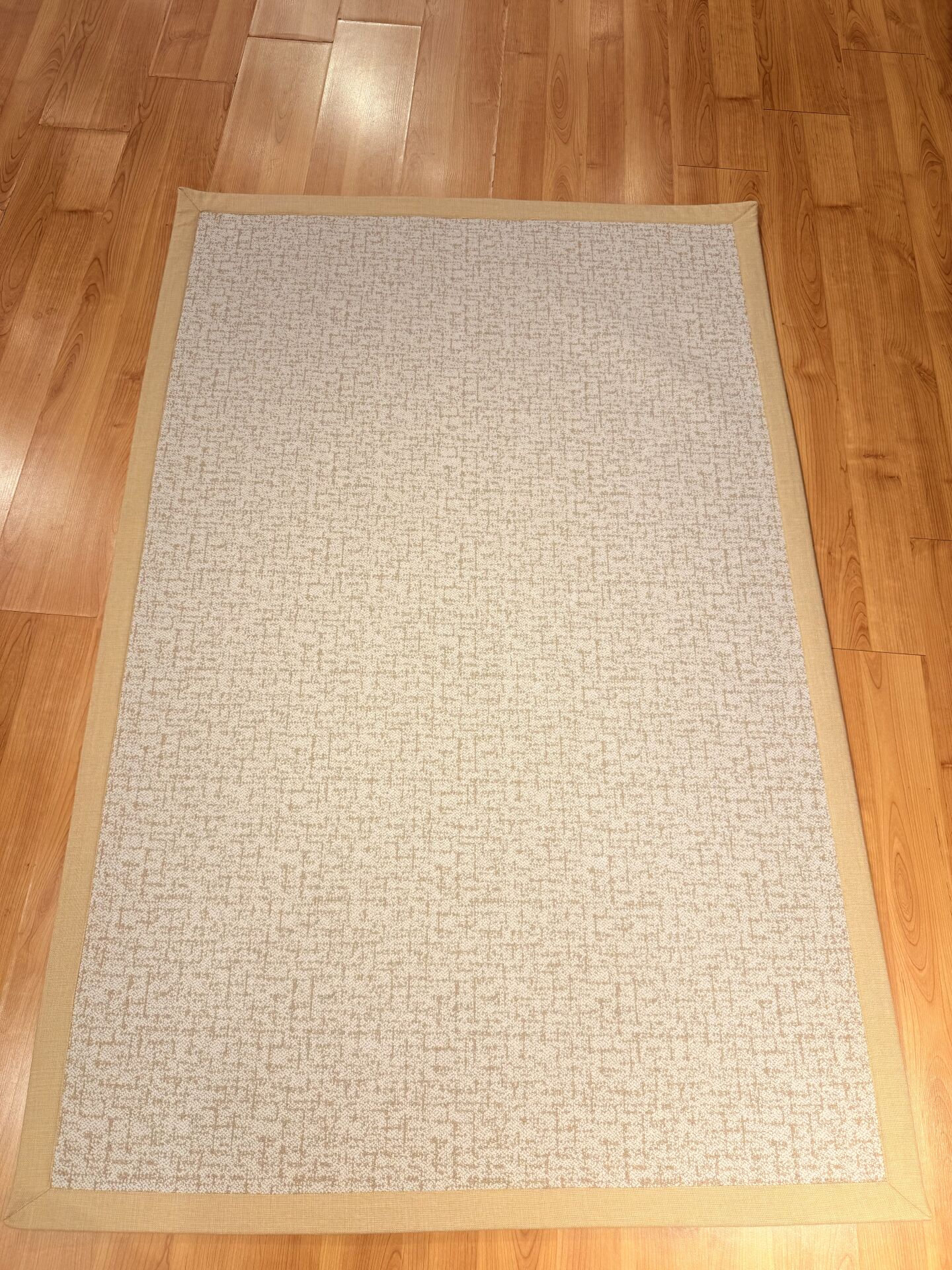 Krem Renk Çizgili Velvet Sisal