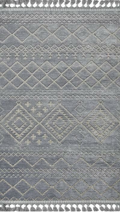 Gri Renkli Garden Kilim 100X200