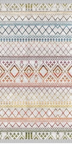 İskandinav Desenli Pamuk Dokuma Tabanlı Kilim