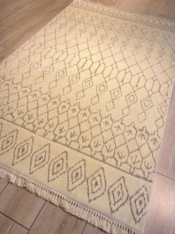 Garden Krem Renkli  Dağınık Desen  Kilim