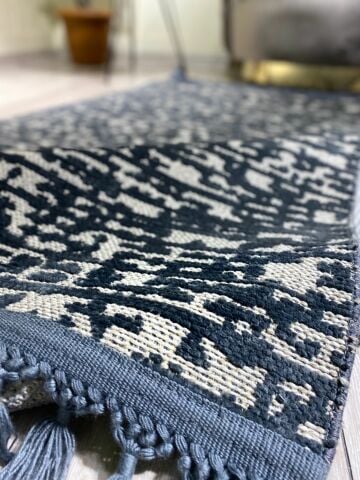 Antrasit Renkli Dağınık Desen Garden Kilim 100X200
