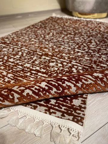 Antrasit Renkli Dağınık Desen Garden Kilim 100X200