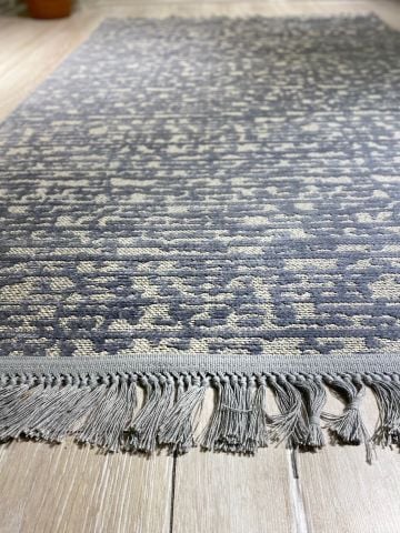 Gri Renkli Dağınık Desen Garden Kilim