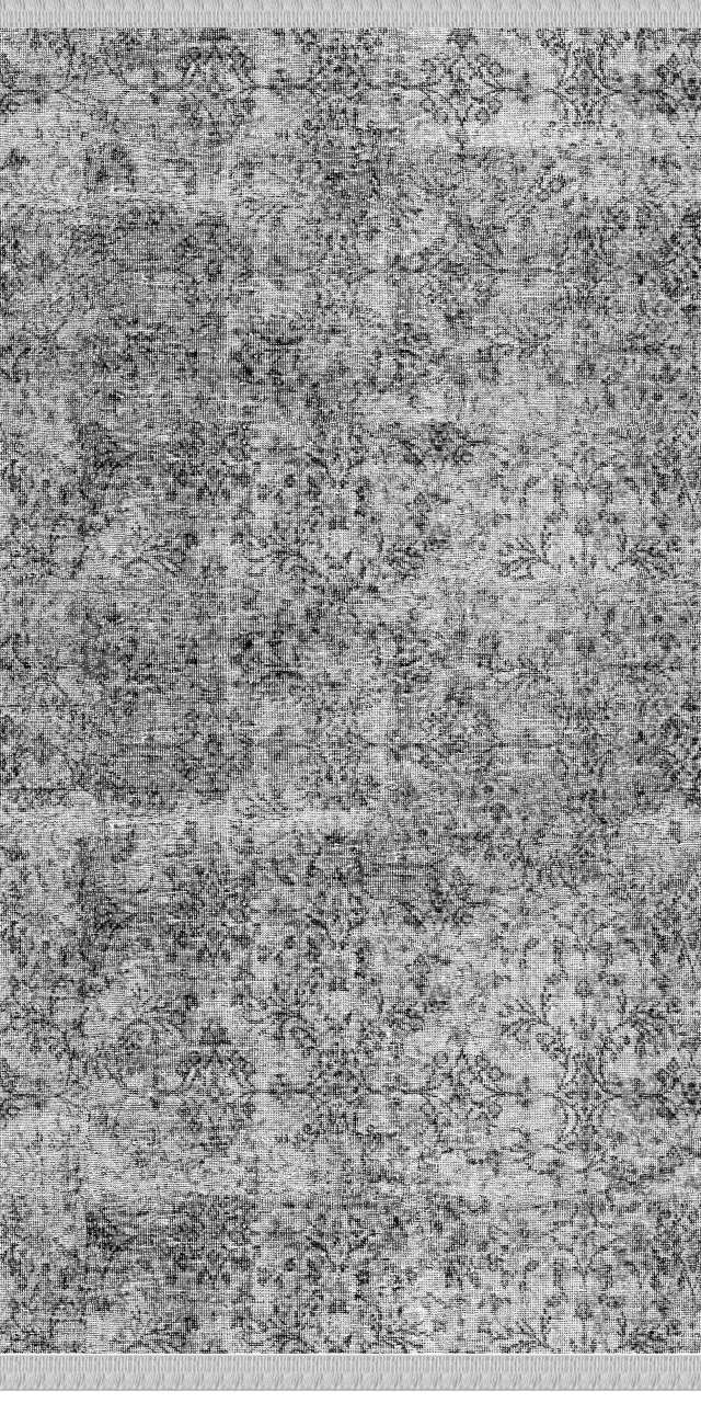 Gri Renkli Vintage Desenli Dokuma Tabanlı Kilim