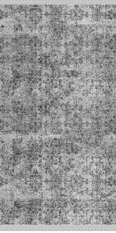 Gri Renkli Vintage Desenli Dokuma Tabanlı Kilim