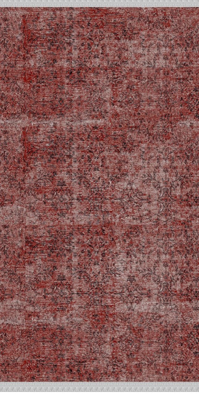 Turuncu Renkli Vintage Desenli Dokuma Tabanlı Kilim