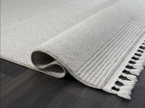 Bej Dekoratif Düz Kabartmalı Bukle