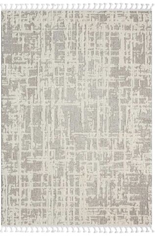 Bej Dekoratif Kabartmalı Halı