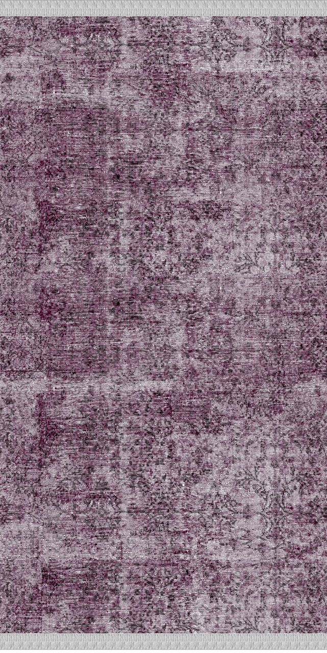 Mor Renkli Vintage Desenli Dokuma Tabanlı Kilim