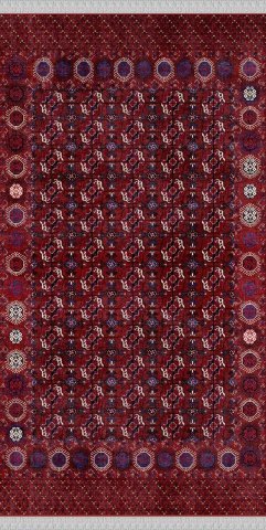 Afgan Desenli Dokuma Tabanlı Kilim