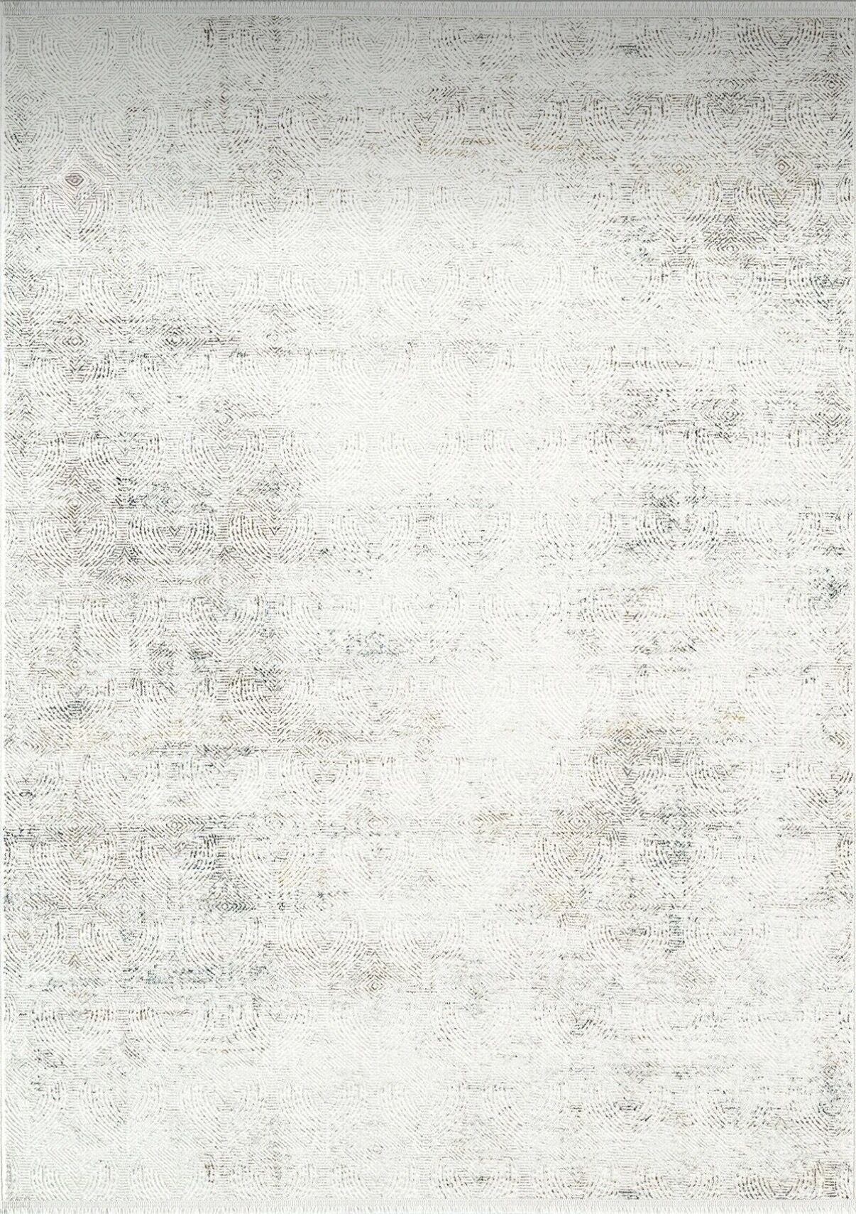 Sarı Modern Desen Kaymaz Halı