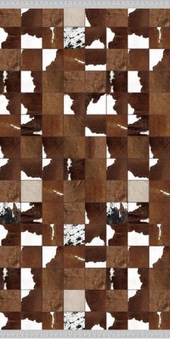 Post Patchwork Desenli Dokuma Tabanlı Kilim