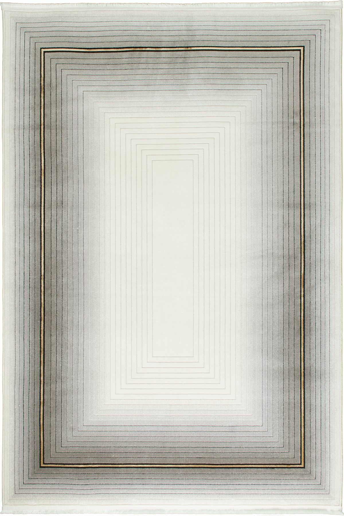 Gri Gold Çerçeve Galata Halı