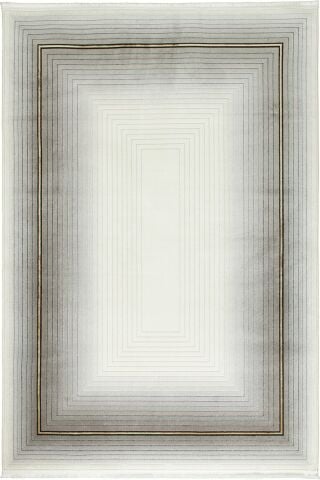 Gri Gold Çerçeve Galata Halı