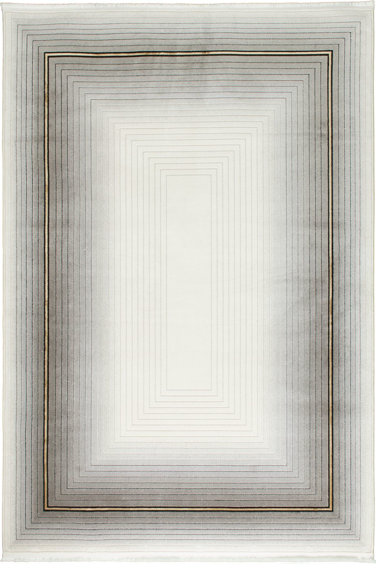 Gri Gold Çerçeve Galata Halı 100X200