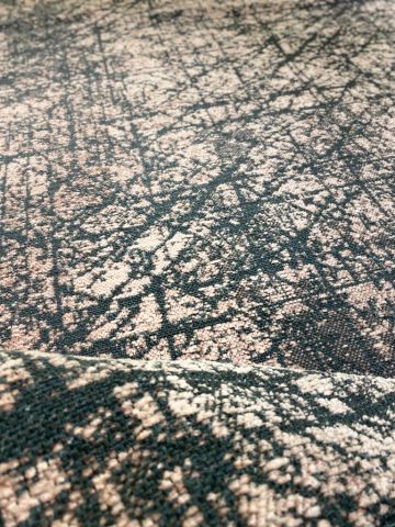 Pamuk Dokuma Pembe Gri Geometrik Desenli Kilim