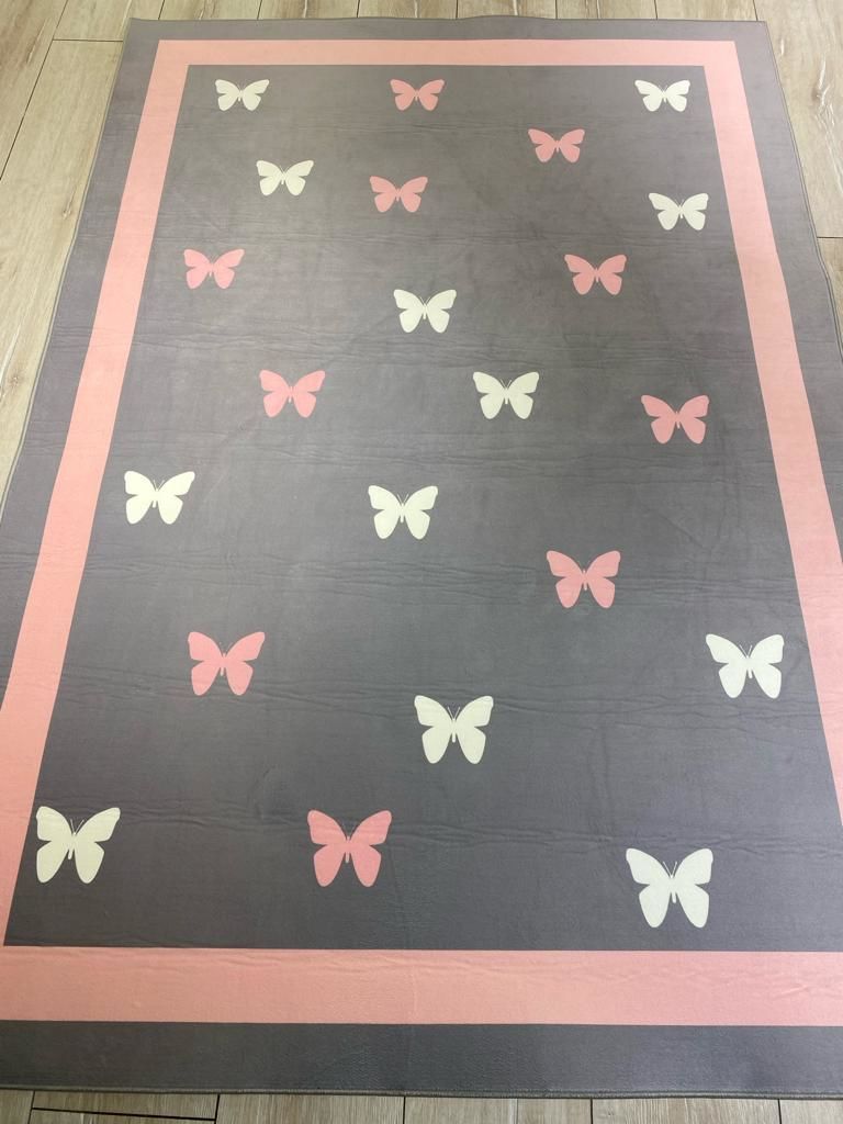 Kelebek  Desenli Çocuk Odası Kilim