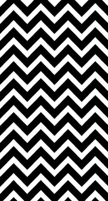 Siyah Zikzaklı  Dijital Baskı Halı