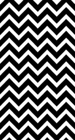 Siyah Zikzaklı  Dijital Baskı Halı