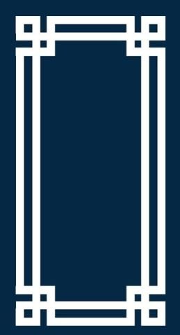 Lacivert Çerçeveli Dijital Baskı Halı