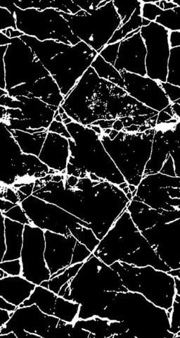 Siyah Mermer Desenli Dijital Baskı HALI