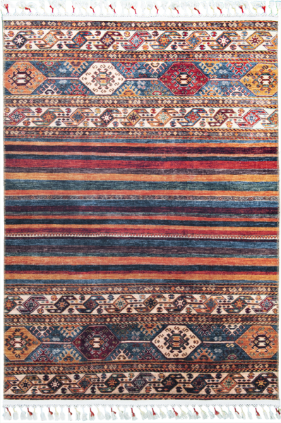 Renkli Otantik Desenli Dekoratif Kilim