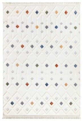 Renkli Kutucuk Desenli İndia Kilim