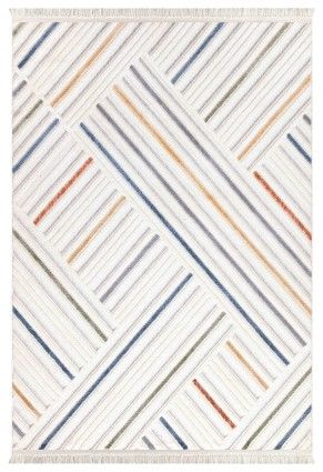 Renkli Çizgi Desenli İndia Kilim