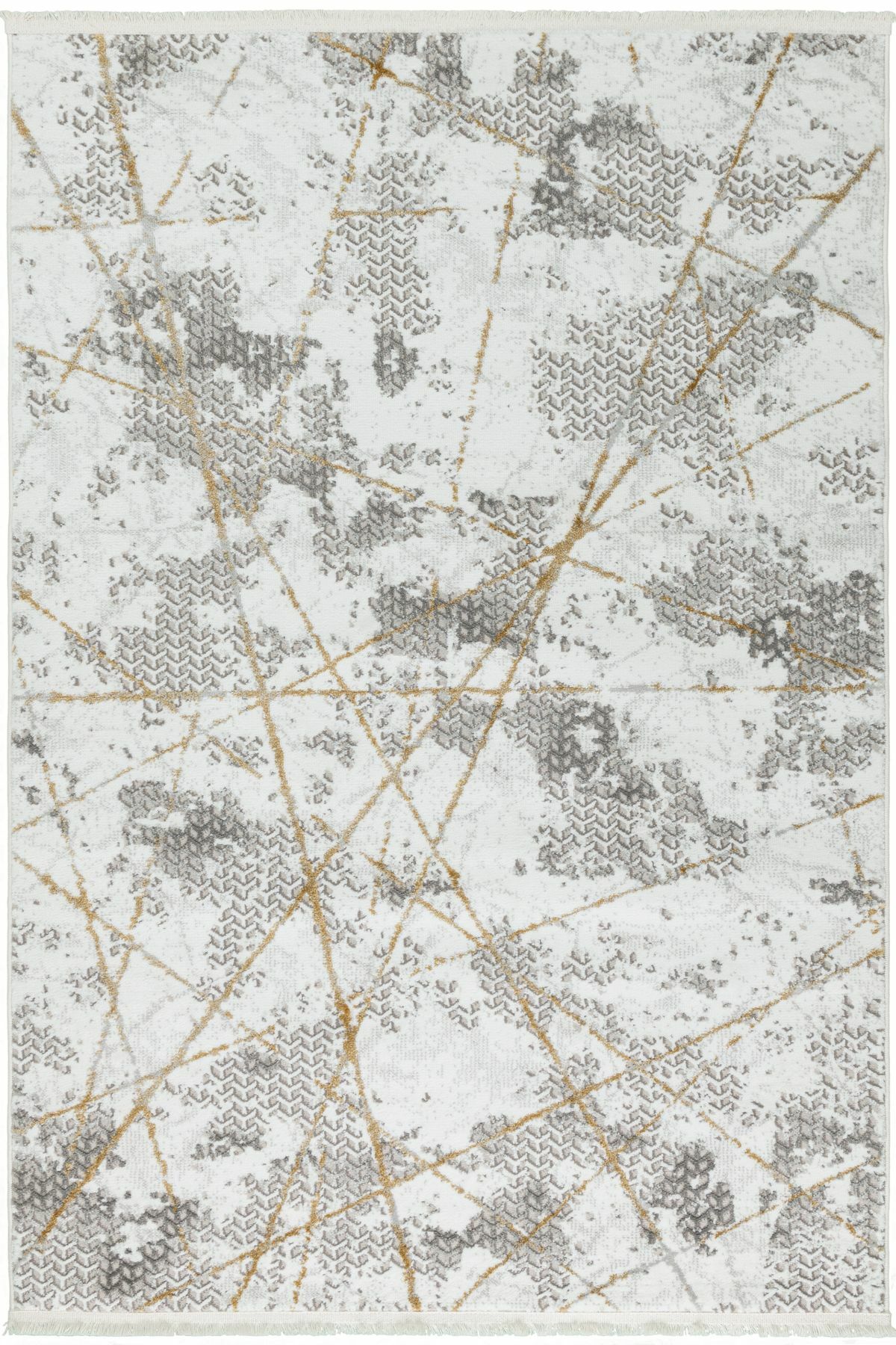 Krem Kahve  Çizgi Desenli Astra Halı 100X200