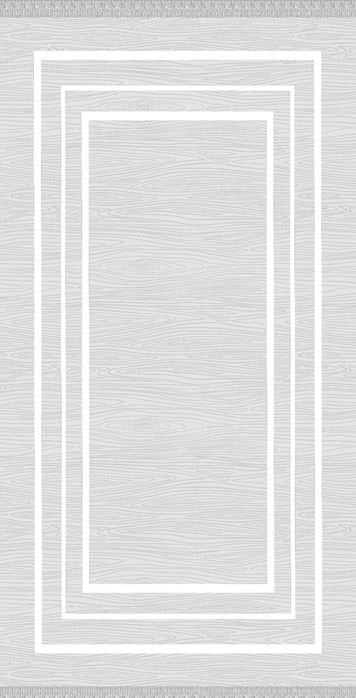 Beyaz  Çerçeveli Dijital Baskı Halı