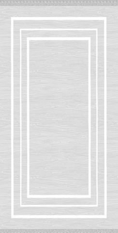 Beyaz  Çerçeveli Dijital Baskı Halı