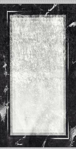 Siyah Beyaz Dijital Baskı Halı