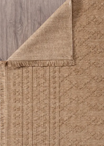 Vizon Rengi Baklava Desenli  Bravvo Kilim