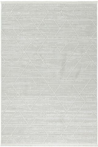 Krem Rengi, Renge Renk Geometrik Desenli Astra Halı