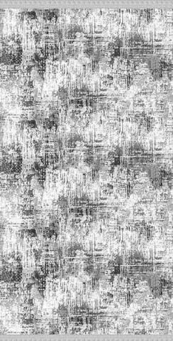 Siyah Dijital Baskı Halı 100X200