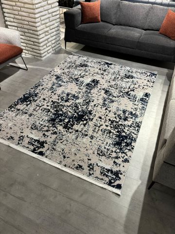 Mavi Renk Modern Desen Milano Kilim