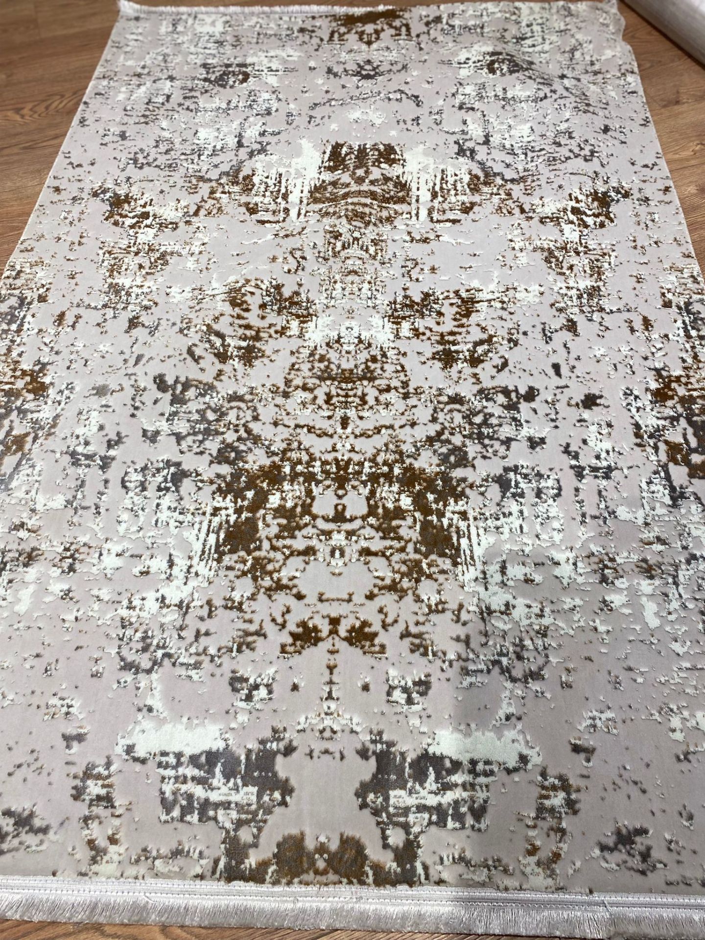 Gold Renk Modern Desen Milano Kilim