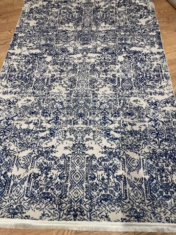 Mavi Renk Modern Desen Milano Kilim