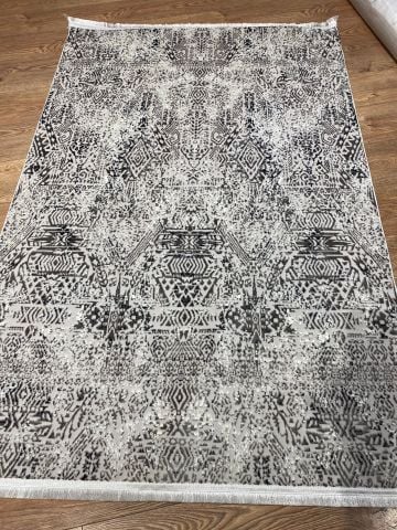 Gri Renkli Modern Desen Milano Kilim