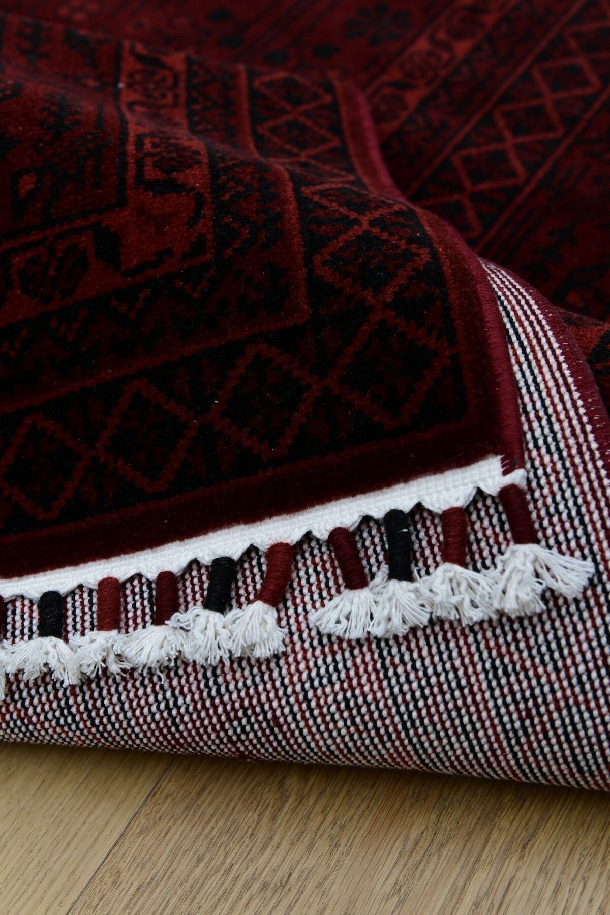 Bordo Desenli  Yün Halı