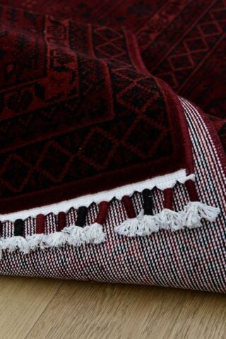 Bordo Desenli  Yün Halı