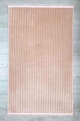Pudra Rengi Yumuşak Yüzeyli Line Kilim