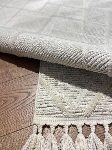 Krem Rengi Krem Geçişli Melrose Kilim